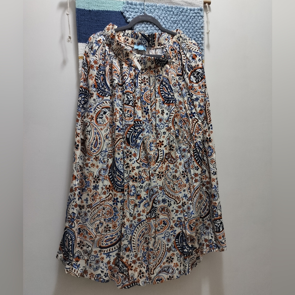 CeCe Multicolor Floral Elastic Waist Skirt, Size M.